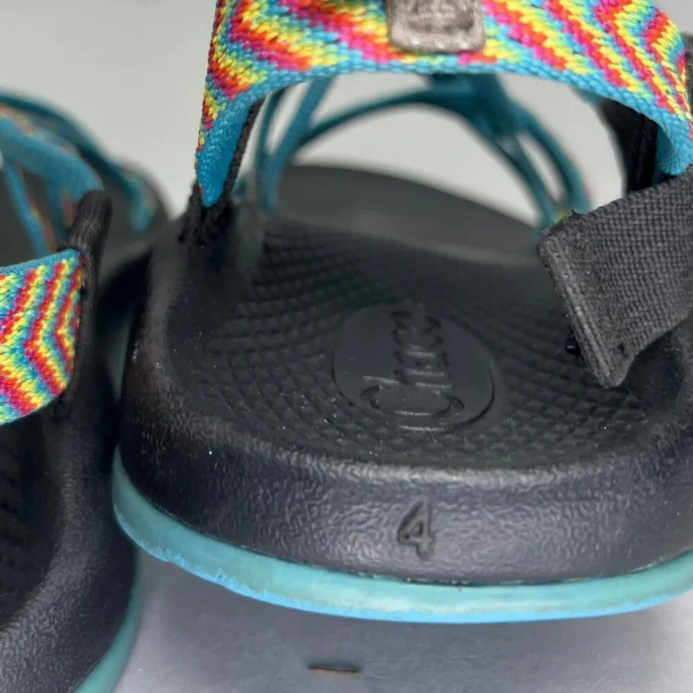 Chaco Girl's Size 4 Ecotread Fiesta Colorful Outdoor Hiking Athletic‎ Sandals